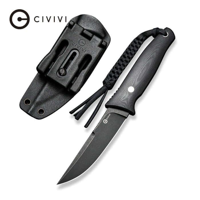 Civivi Tamashii Fixed Blade Black G10 Stonewashed D2 - Knives.mx