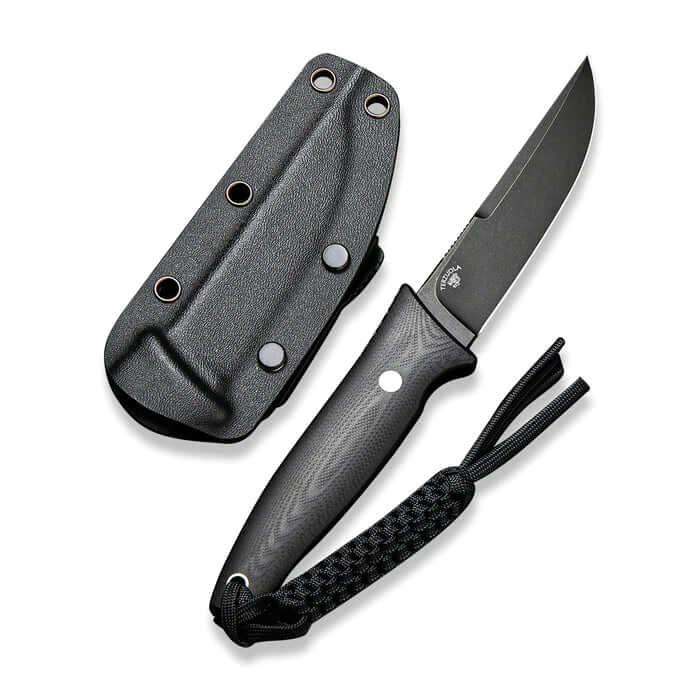 Civivi Tamashii Fixed Blade Black G10 Stonewashed D2 - Knives.mx