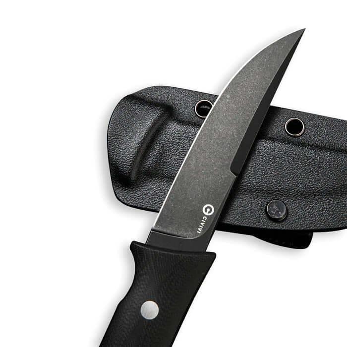 Civivi Tamashii Fixed Blade Black G10 Stonewashed D2 - Knives.mx