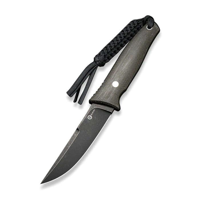 Civivi Tamashii Fixed Blade Dark Green Micarta Black Stonewashed D2 - Knives.mx