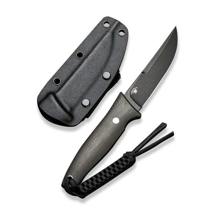 Civivi Tamashii Fixed Blade Dark Green Micarta Black Stonewashed D2 - Knives.mx