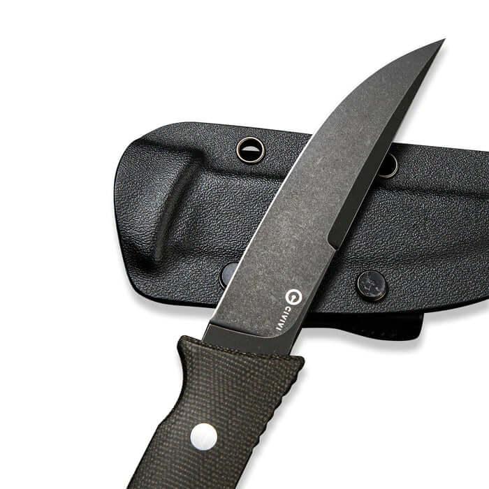 Civivi Tamashii Fixed Blade Dark Green Micarta Black Stonewashed D2 - Knives.mx