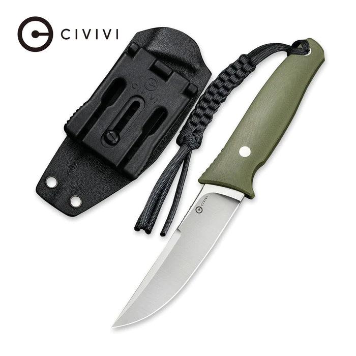 Civivi Tamashii Fixed Blade OD Green G10 Satin D2 - Knives.mx