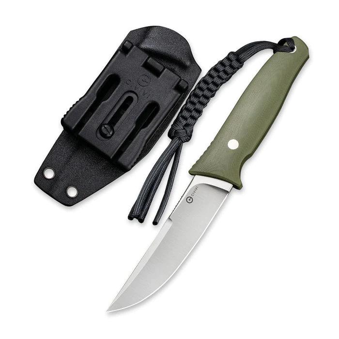 Civivi Tamashii Fixed Blade OD Green G10 Satin D2 - Knives.mx