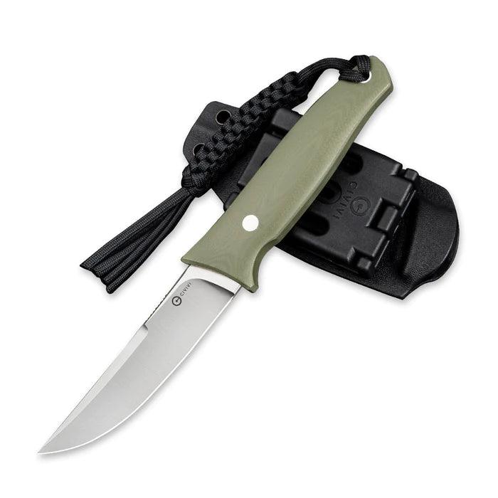 Civivi Tamashii Fixed Blade OD Green G10 Satin D2 - Knives.mx