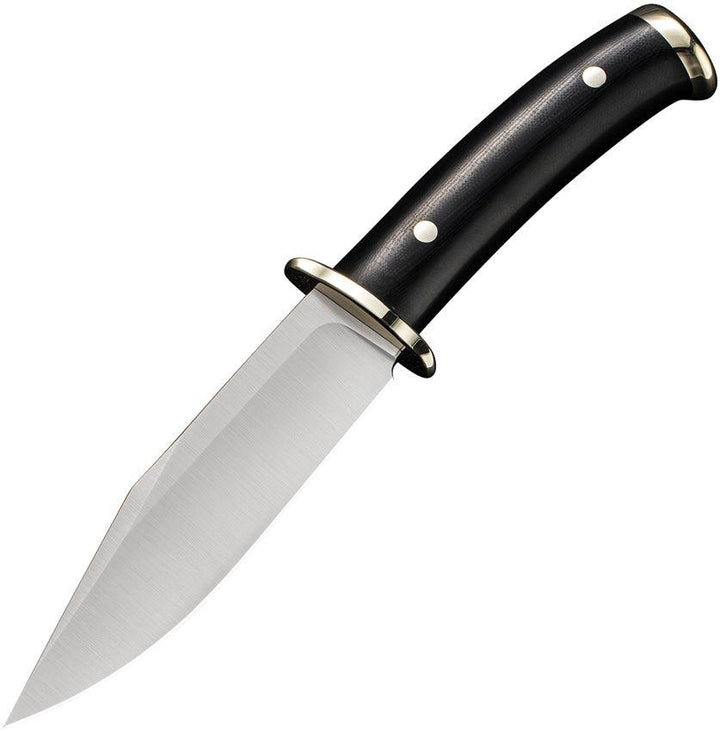 Civivi Teton Tickler Black Polished G10 Nickel-Silver Guard Pommel Satin D2 - Knives.mx