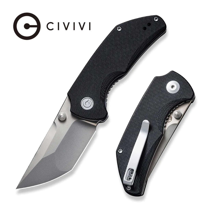 Civivi Thug 2 Linerlock Black G10 Silver Bead Blasted Nitro-V - Knives.mx
