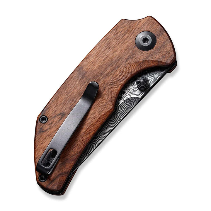 Civivi Thug 2 Linerlock Cuibourtia Wood Black Hand Rubbed Damascus - Knives.mx
