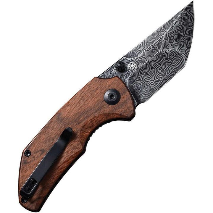 Civivi Thug 2 Linerlock Cuibourtia Wood Black Hand Rubbed Damascus - Knives.mx