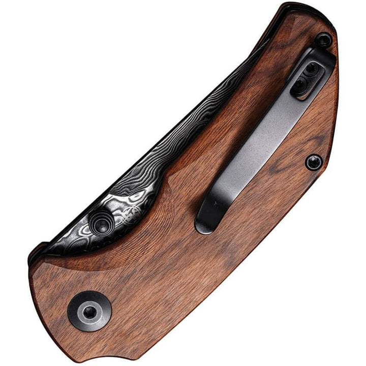 Civivi Thug 2 Linerlock Cuibourtia Wood Black Hand Rubbed Damascus - Knives.mx