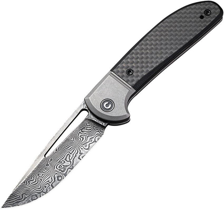 Civivi Trailblazer Linerlock Carbon Fiber Damascus - Knives.mx