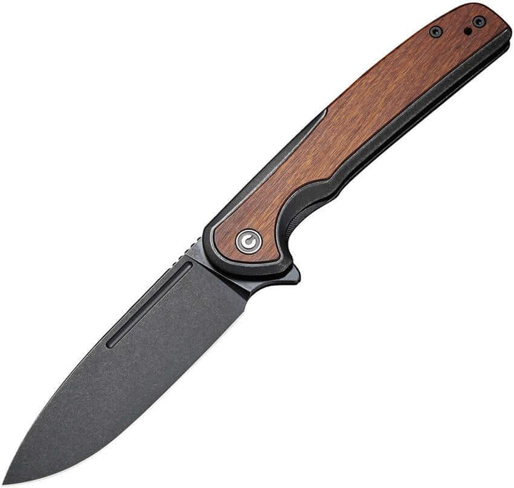 Civivi Voltaic Framelock Cuibourtia Wood Black Stonewashed 14C28N - Knives.mx