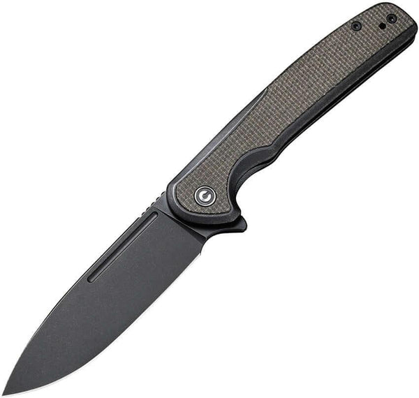 Civivi Voltaic Framelock Green Micarta Black Stonewashed 14C28N - Knives.mx