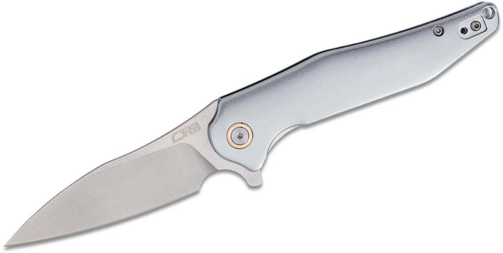 CJRB Agave Linerlock Gray Aluminum Stonewash D2 - Knives.mx