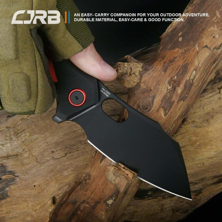 CJRB Caldera Linerlock Red G10 Black AR-RPM9 - Knives.mx