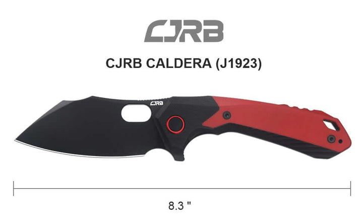 CJRB Caldera Linerlock Red G10 Black AR-RPM9 - Knives.mx