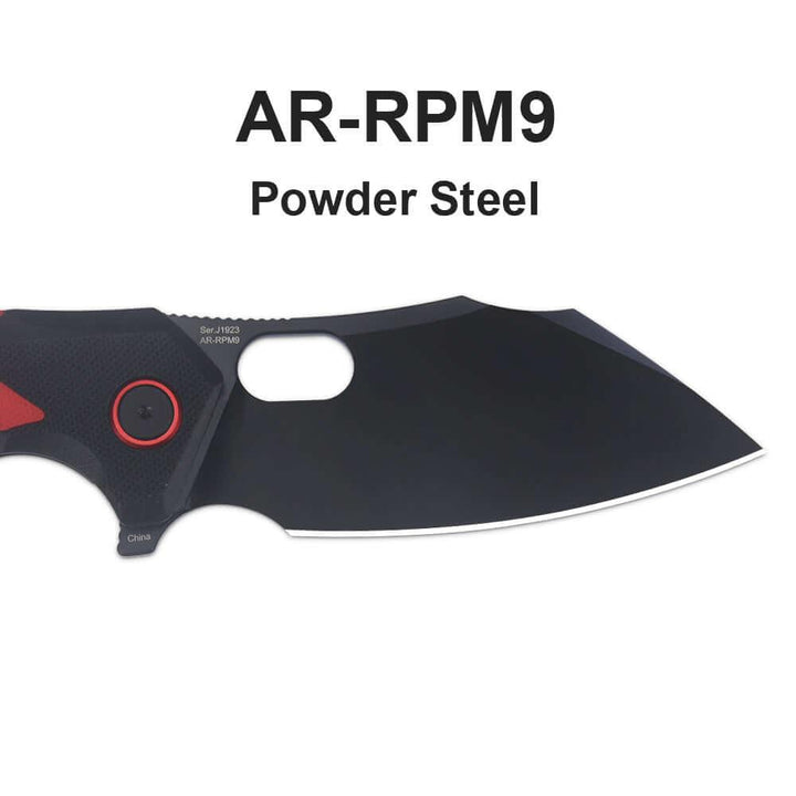 CJRB Caldera Linerlock Red G10 Black AR-RPM9 - Knives.mx