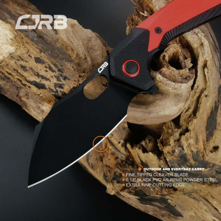 CJRB Caldera Linerlock Red G10 Black AR-RPM9 - Knives.mx