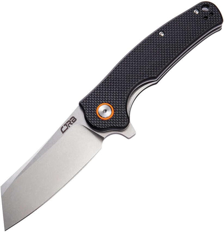 CJRB Crag Linerlock Black G10 Stonewash D2 - Knives.mx