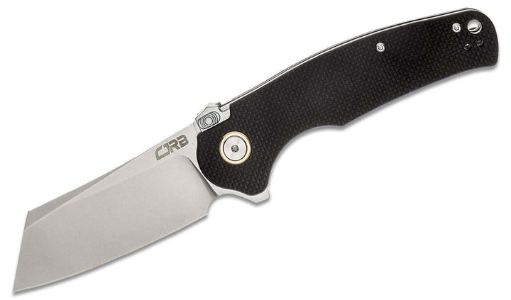 CJRB Crag Linerlock Black G10 Stonewash D2 - Knives.mx