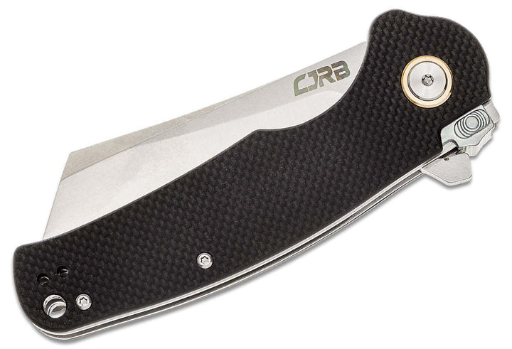 CJRB Crag Linerlock Black G10 Stonewash D2 - Knives.mx