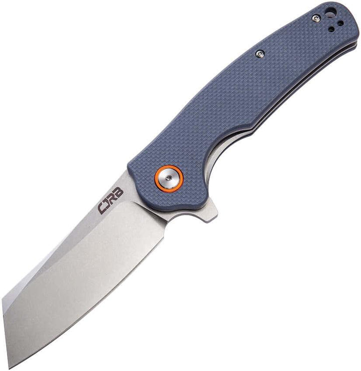 CJRB Crag Linerlock Gray-Blue G10 Stonewash D2 - Knives.mx