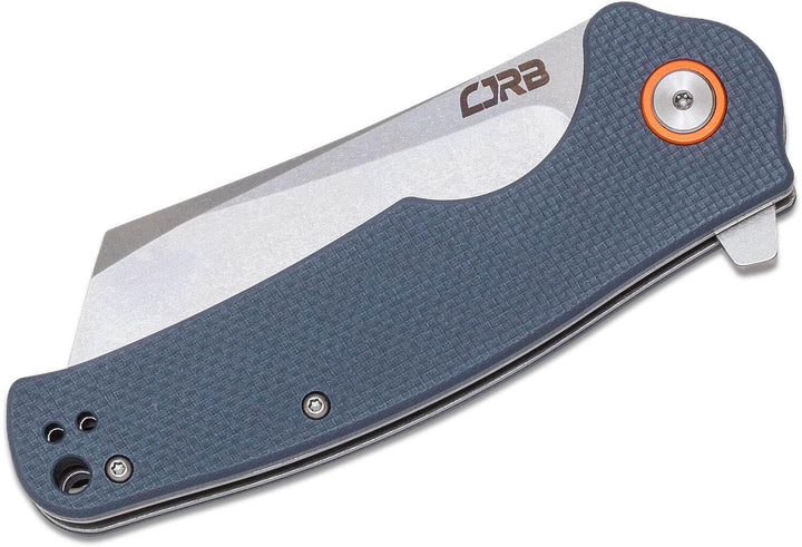 CJRB Crag Linerlock Gray-Blue G10 Stonewash D2 - Knives.mx