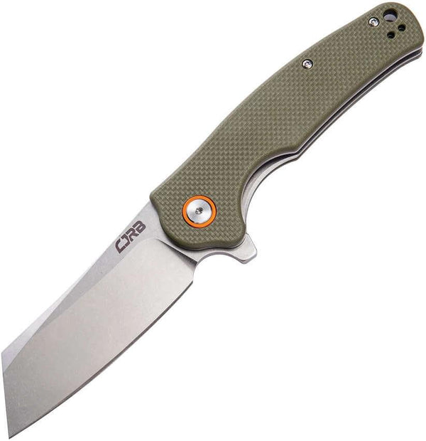 CJRB Crag Linerlock Green G10 D2 - Knives.mx