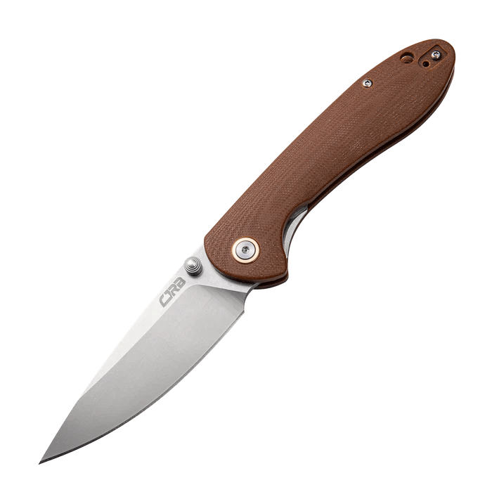 CJRB Feldspar Linerlock Brown G10 Stonewash D2 - Knives.mx