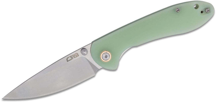 CJRB Feldspar Natural Green G10 CNC D2 - Knives.mx