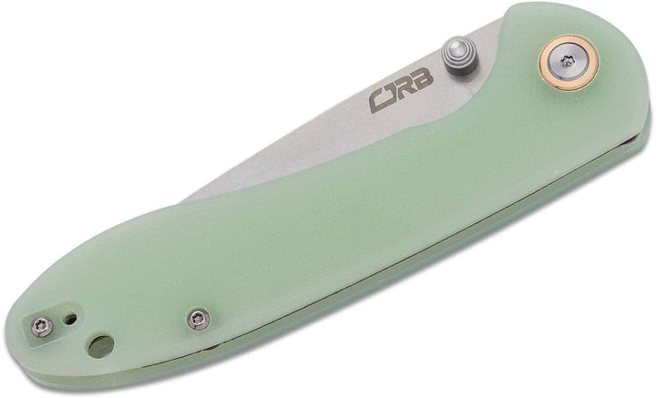 CJRB Feldspar Natural Green G10 CNC D2 - Knives.mx