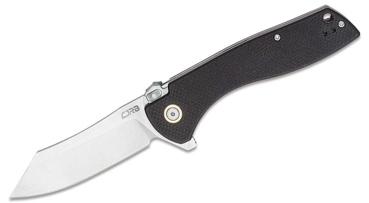 CJRB Kicker Recoil Lock Black G10 Stonewash D2 - Knives.mx