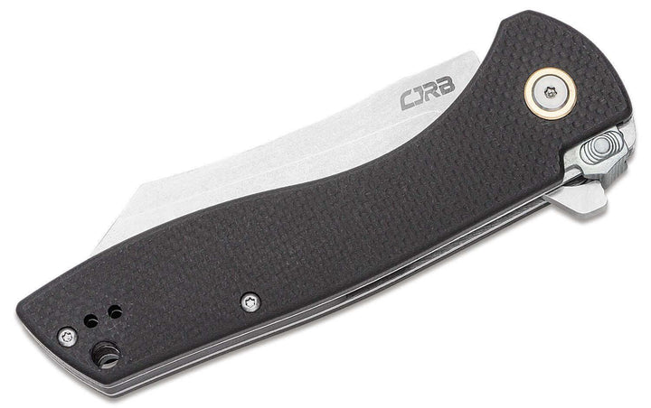 CJRB Kicker Recoil Lock Black G10 Stonewash D2 - Knives.mx