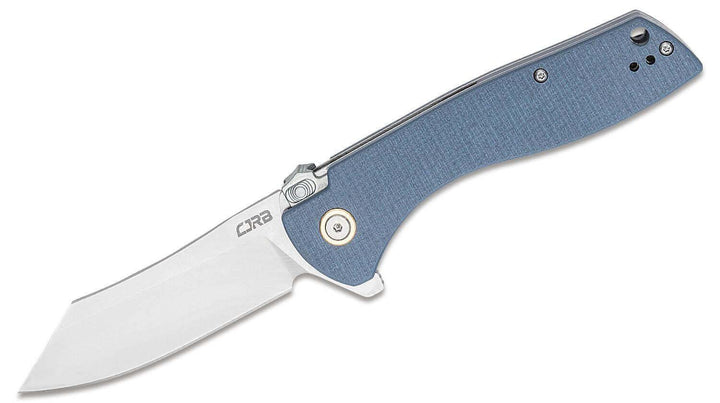 CJRB Kicker Recoil Lock Blue-Gray G10 D2 - Knives.mx