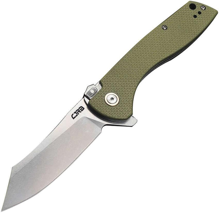 Cjrb Kicker Recoil Lock Green G10 Stonewash D2 - Knives.mx