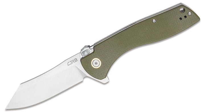 Cjrb Kicker Recoil Lock Green G10 Stonewash D2 - Knives.mx