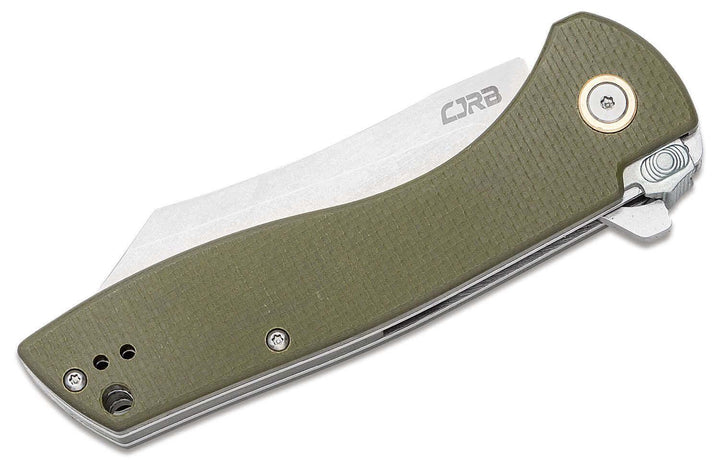 Cjrb Kicker Recoil Lock Green G10 Stonewash D2 - Knives.mx