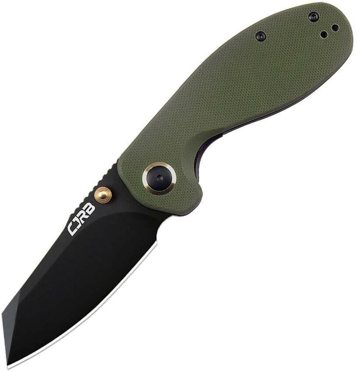 CJRB Maileah Linerlock Green G10 Wharncliffe Black PVD AR-RPM9 - Knives.mx