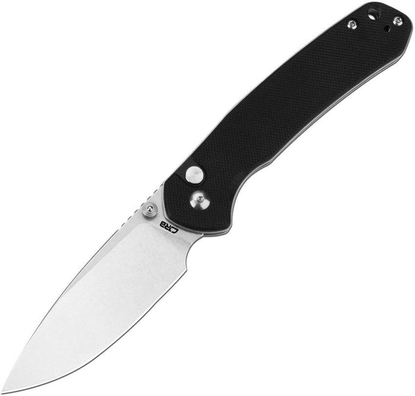 CJRB Pyrite Button Lock Black G10 Stonewash AR-RPM9 - Knives.mx