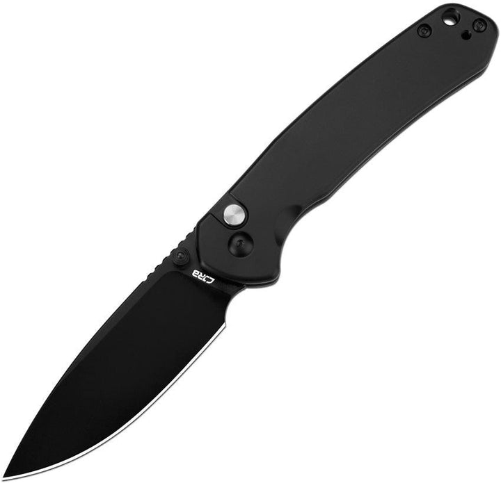 CJRB Pyrite Button Lock Black PVD Coated AR-RPM9 - Knives.mx