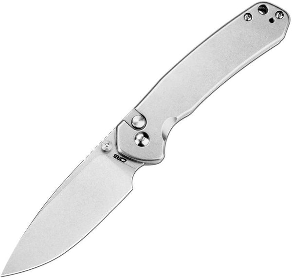 CJRB Pyrite Button Lock Steel Handle Stonewash AR-RPM9 - Knives.mx