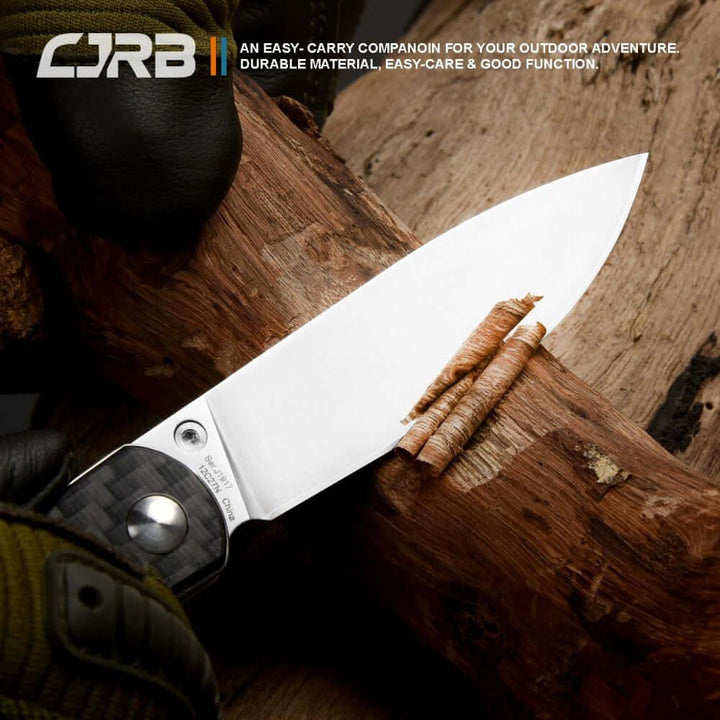 CJRB Ria Linerlock Carbon Fiber 12C27 - Knives.mx