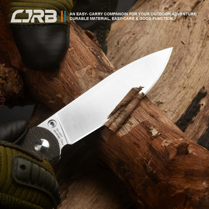 CJRB Ria Linerlock OD Green Micarta AR-RPM9 - Knives.mx