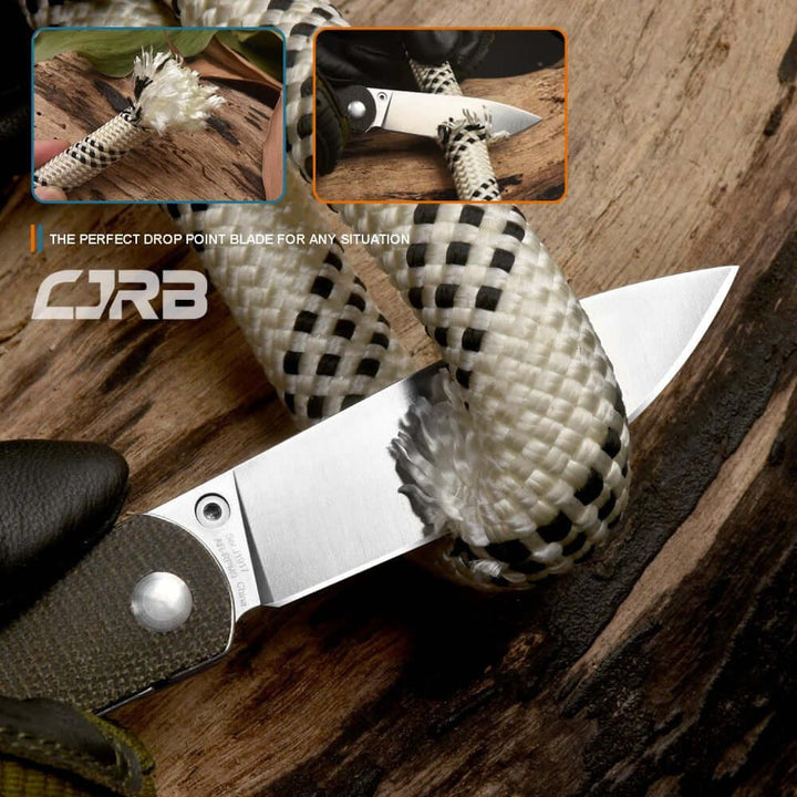 CJRB Ria Linerlock OD Green Micarta AR-RPM9 - Knives.mx