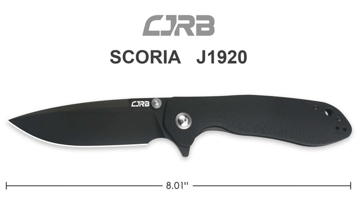 CJRB Scoria Linerlock Blackout G10 PVD AR-RPM9 - Knives.mx