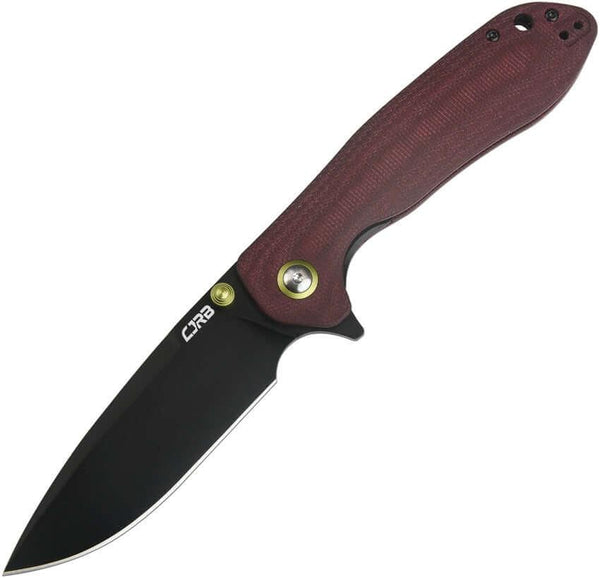 CJRB Scoria Linerlock Double Coral Micarta Black PVD AR-RPM9 - Knives.mx