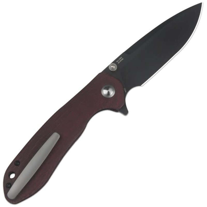 CJRB Scoria Linerlock Double Coral Micarta Black PVD AR-RPM9 - Knives.mx