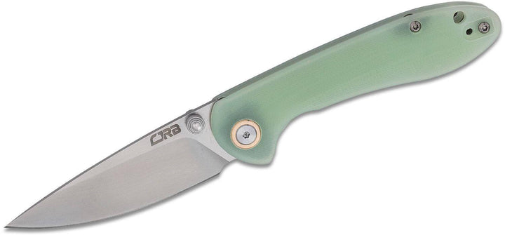 CJRB Small Feldspar Natural Green G10 CNC D2 - Knives.mx