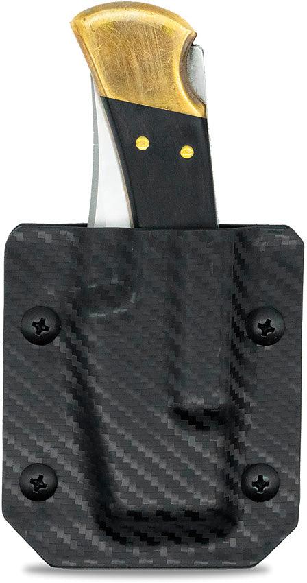 Clip & Carry Buck 110/112 Sheath Black Carbon Fiber Kydex - Knives.mx