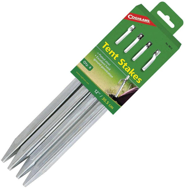 Coghlan's Estacas de acero para tienda 12" 4 pack - Knives.mx